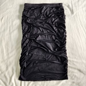 High Waist Ruched Pencil Skirt